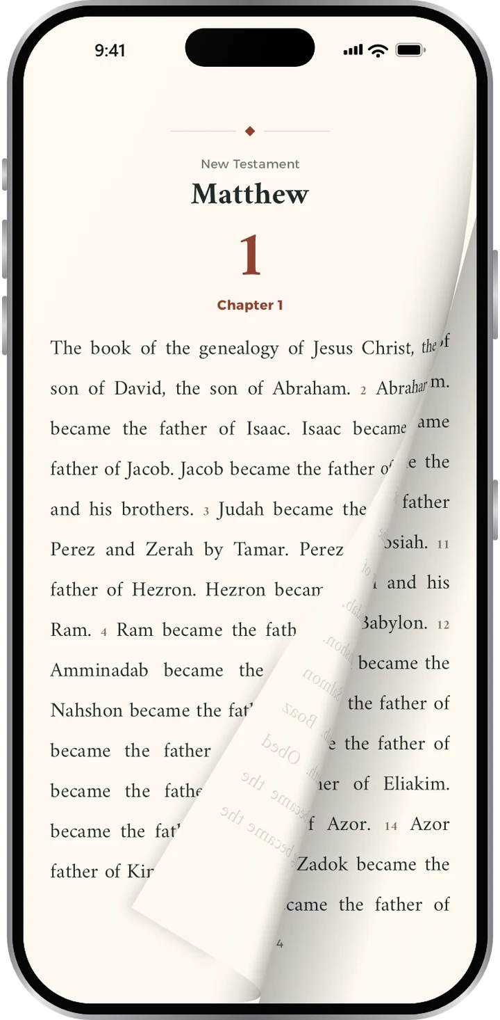 Reading the Bible with page turns